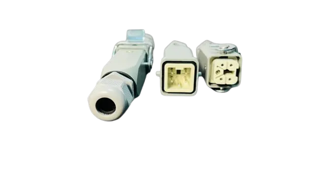 Esinti - 4 Pin Heavy Duty Connector, Rectangular(Plug & Socket) - Image 2