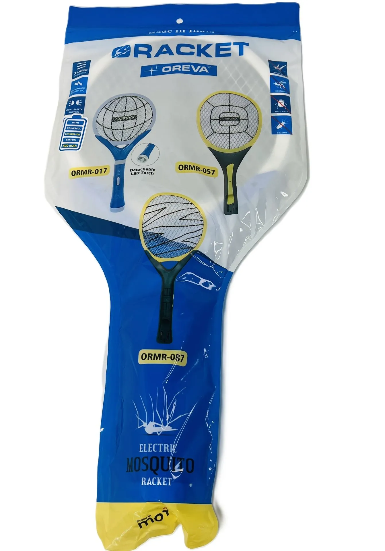 OREVA Electric Mosquito Racket | 3500V Rechargeable Mosquito Killer - Image 2